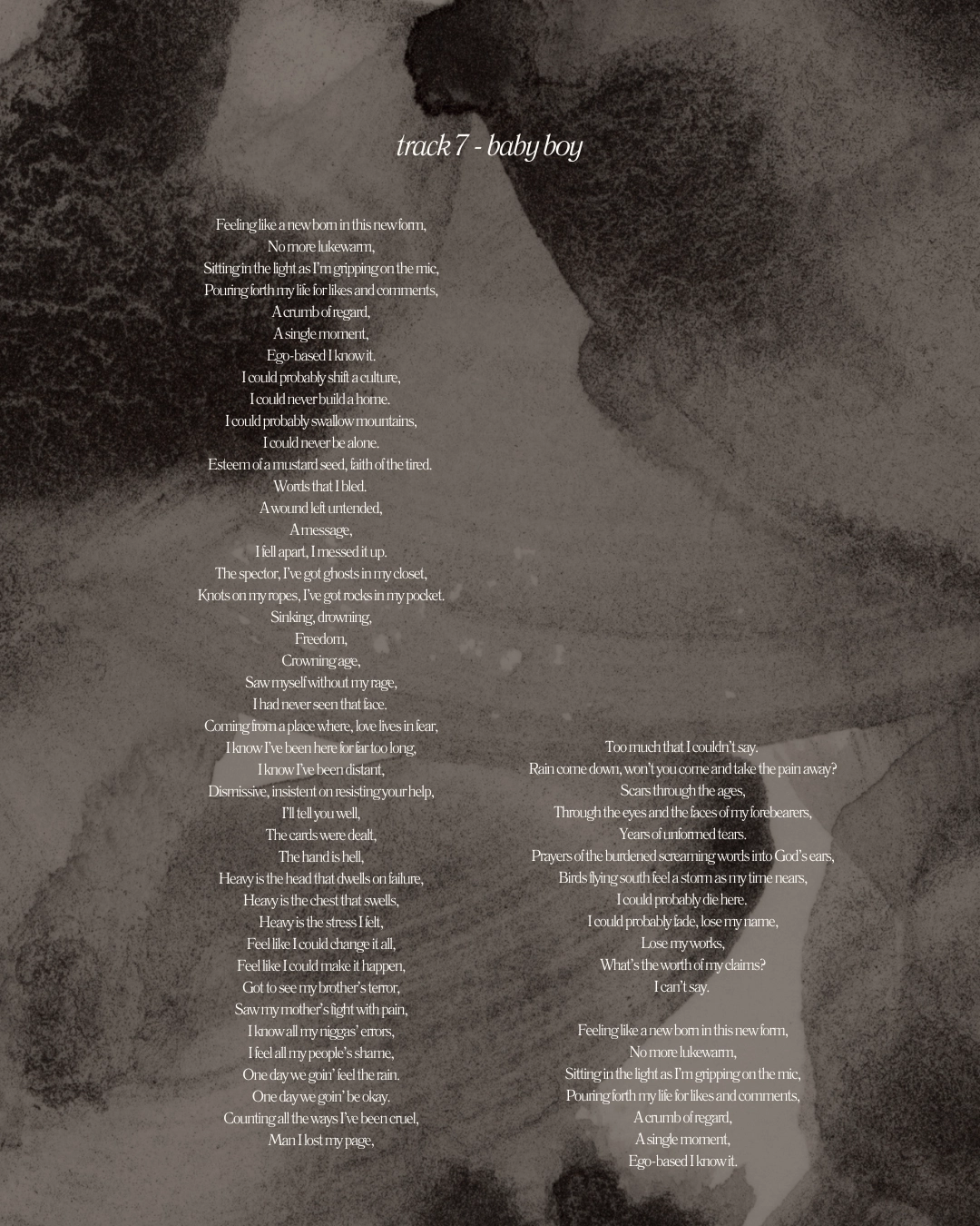 Lyrics — Track 7