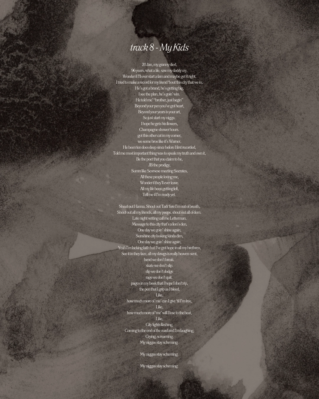 Lyrics — Track 8